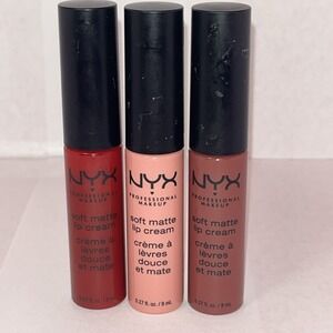 NYX Soft Matte Lip Cream 3 Pack Monte Carlo-Istanbul-Budapest